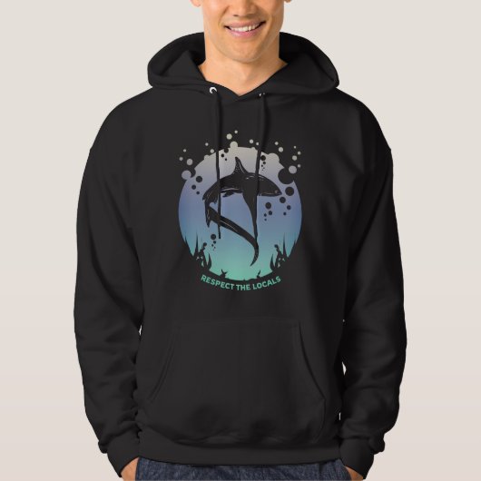 Respecteer de lokale omgeving - scherp bewustzijn hoodie (Voorkant)