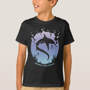 Respecteer de lokale omgeving - scherp bewustzijn t-shirt