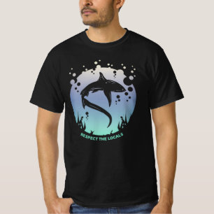 Respecteer de lokale omgeving - scherp bewustzijn t-shirt