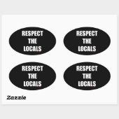 RESPECTEER DE LOKALE STICKER STICKER - DONKERE ACH (Vel)