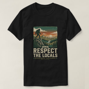 Respecteer de lokale - Vintage Bigfoot Sasquatch T-shirt