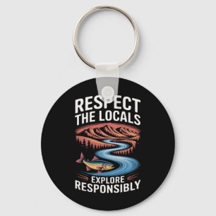 Respecteer de lokale vis Oceaan Sla de planeet op Sleutelhanger