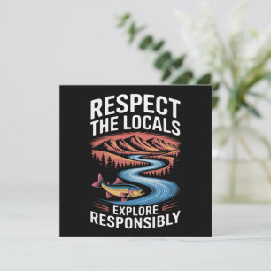 Respecteer de Lokale Vissen Oceaan Sla de Planeet  Kaart