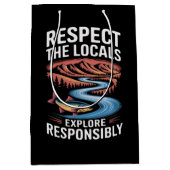 Respecteer de lokale vissenoceaan Red de planeet Medium Cadeauzakje (Voorkant)