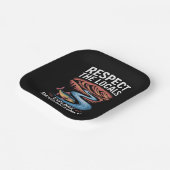 Respecteer de lokale vissenoceaan Red de planeet Papieren Bordje (Gebogen)