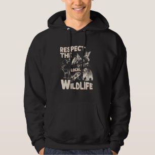 Respecteer de Lokale Wilde Natuur Dieren Bos H Hoodie