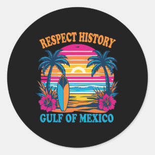 Respecteer de Mannen van de zomervakantie in de Go Ronde Sticker