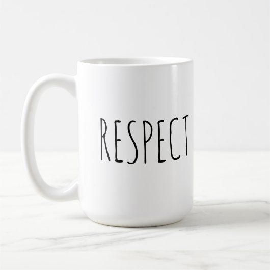 Respecteer de Mok van de Koffie van het Inspireren (Links)