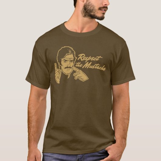 Respecteer de Mustache T-Shirt (Voorkant)