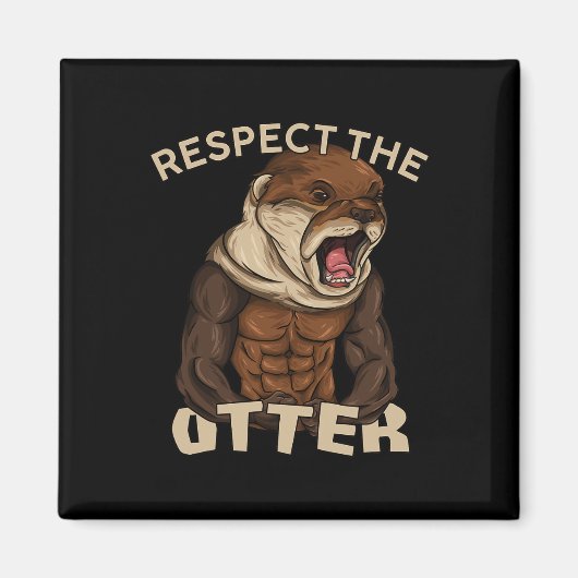 Respecteer De Otter - Spierfinesse Bodybuilder A Magneet (Voorkant)