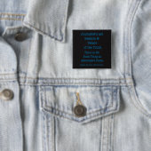 Respecteer de Pers Vierkante Button 5,1 Cm (In situ)