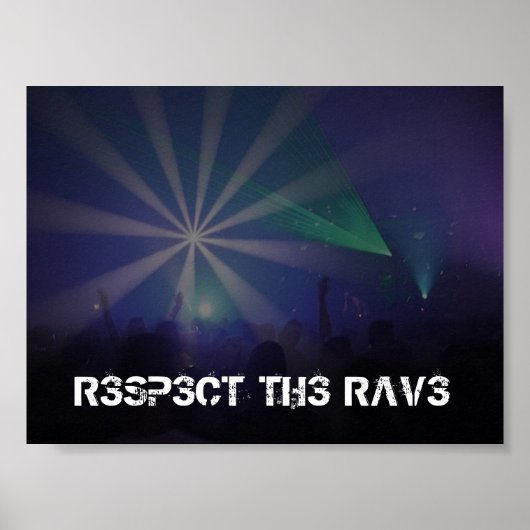 Respecteer de Rave Poster (Voorkant)