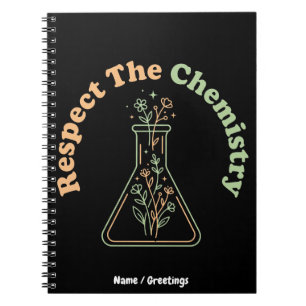 Respecteer de Retro Botanische Wetenschap Chemie Notitieboek