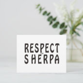 Respecteer de Sherpa Briefkaart (Staand voorkant)