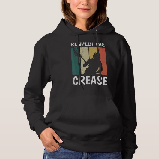 Respecteer de smetting lacrosse hoodie (Voorkant)