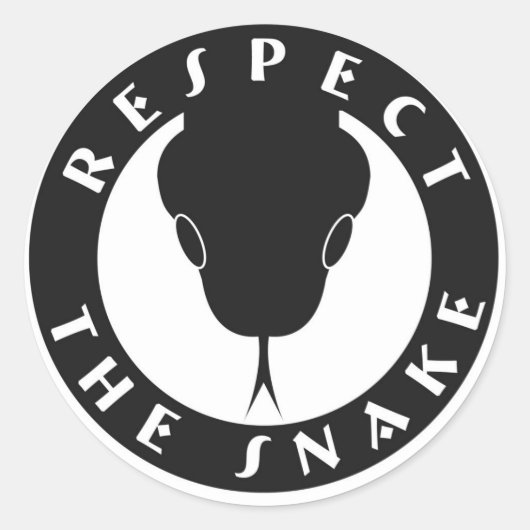 Respecteer de Snake 3" Stickers (Voorkant)