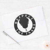 Respecteer de Snake 3" Stickers (Envelop)