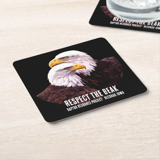 Respecteer de snavel kartonnen onderzetters (Schuin)