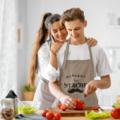 Respecteer de snor retro lang schort