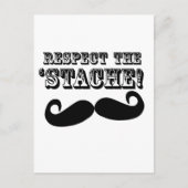 Respecteer de 'Stache' Briefkaart (Voorkant)