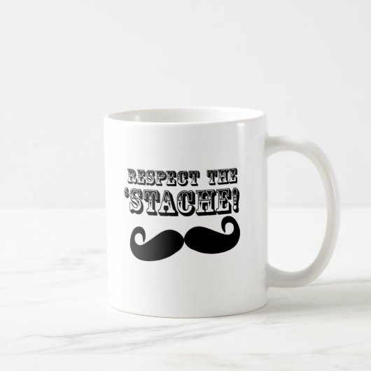 Respecteer de 'Stache' Koffiemok (Rechts)