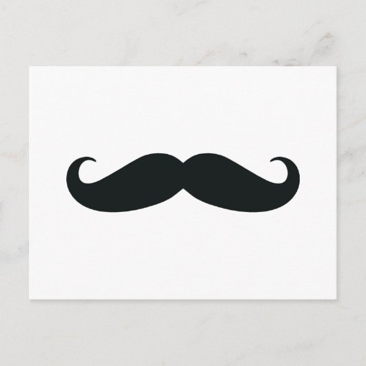 Respecteer de Stache Mustache Briefkaart (Voorkant)