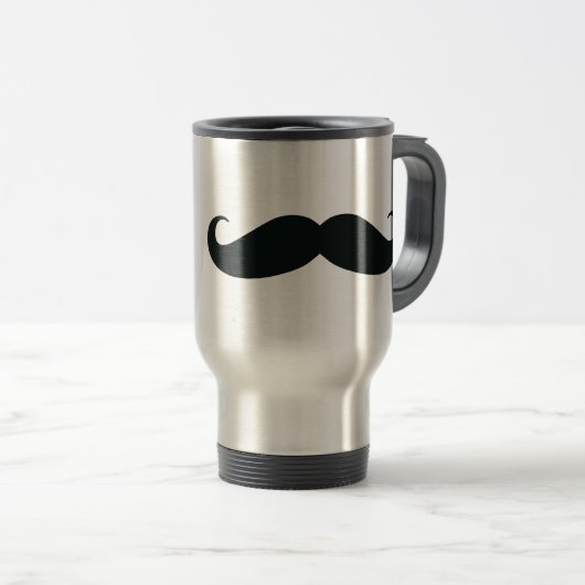 Respecteer de Stache Mustache Reisbeker (Voorkant rechts)