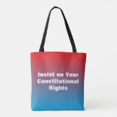Respecteer De Stem en Kiezers Tote Bag (Achterkant)