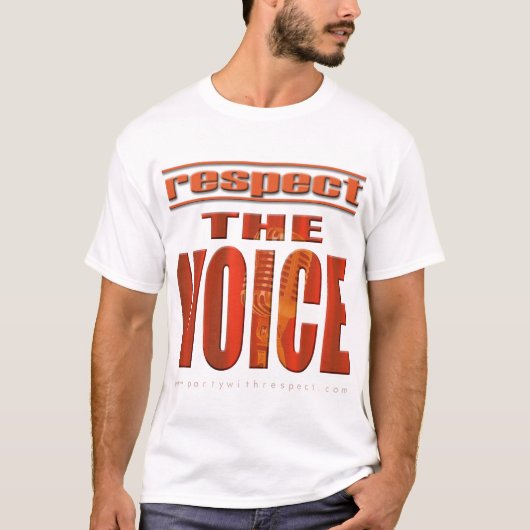 Respecteer de stem t-shirt (Voorkant)