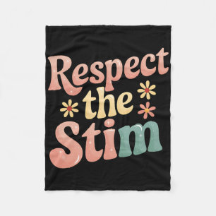 Respecteer De Stim Autisme Bewustzijn Trendgrafiek Fleece Deken