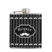 Respecteer de  traktatie van de heer Hipster Heupfles (Voorkant)