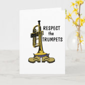 Respecteer de Trumpets Kaart (Gele Bloem)