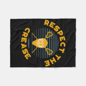Respecteer de vouw Lacrosse Goalie Fleece Deken (Voorkant (Horizontaal))