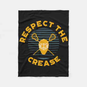 Respecteer de vouw Lacrosse Goalie Fleece Deken