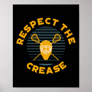 Respecteer de vouw Lacrosse Goalie Poster