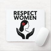 respecteer de vrouw muismat (Met muis)