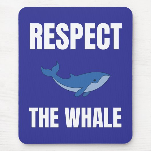 Respecteer de walvis muismat (Voorkant)