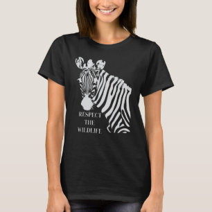 Respecteer de Wilde Dieren Wees Aardig Voor Paarde T-shirt
