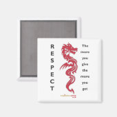 Respecteer Dragon Magnet (Voorkant / Achterkant)
