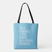 Respecteer elkaars voornaamwoorden lgbtqa+ lichtbl tote bag (Achterkant)