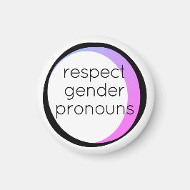 respecteer gender voornaamwoorden magneet