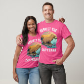 Respecteer het Capybara Animal Funny Capybara Love T-shirt (Unisex)
