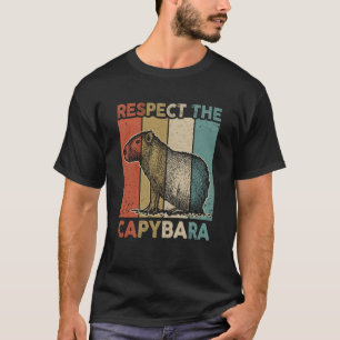 Respecteer het Capybara Animal Funny Capybara Love T-shirt