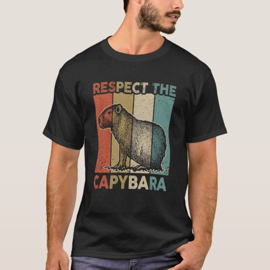 Respecteer het Capybara Animal Funny Capybara Love T-shirt (Voorkant)