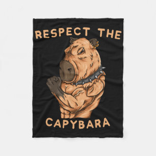 Respecteer het Capybara - Funny Fitness Bodybuilde Fleece Deken