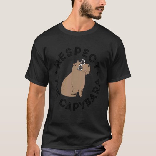 Respecteer het dier in het Capybara T-shirt (Voorkant)