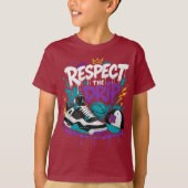 Respecteer het Drip Basketbal Design T-shirt (Voorkant)
