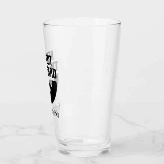 Respecteer het grappige biercadeau van de baard vo glas (Links)