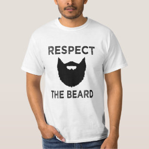 Respecteer het grappige mannen shirt van de Beard