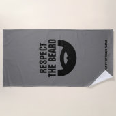 Respecteer het grappige strand van The Beard-handd Strandlaken (Voorkant)